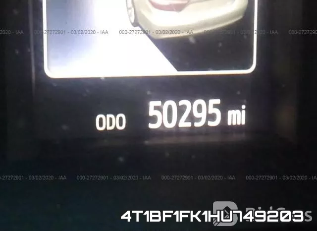 4T1BF1FK1HU749203 фото 8