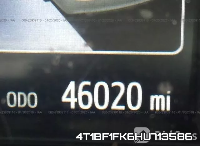4T1BF1FK6HU713586 фото 8