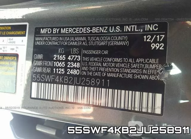 55SWF4KB2JU258911 фото 10