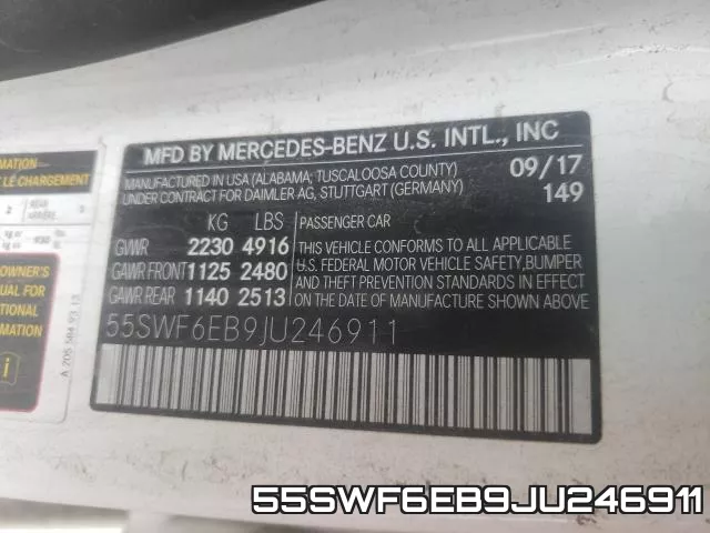 55SWF6EB9JU246911 фото 2