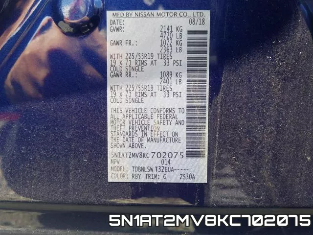 5N1AT2MV8KC702075 фото 2