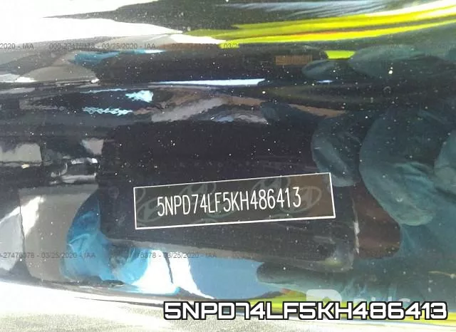 5NPD74LF5KH486413 фото 10