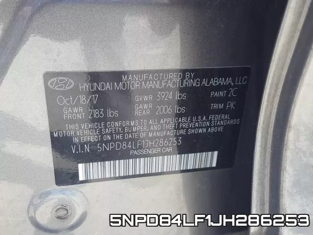 5NPD84LF1JH286253 фото 2