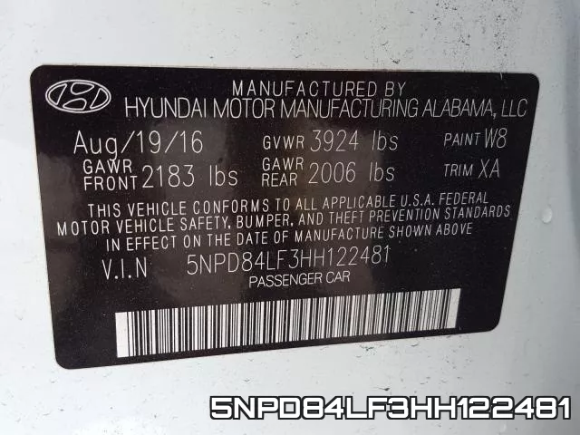 5NPD84LF3HH122481 фото 2
