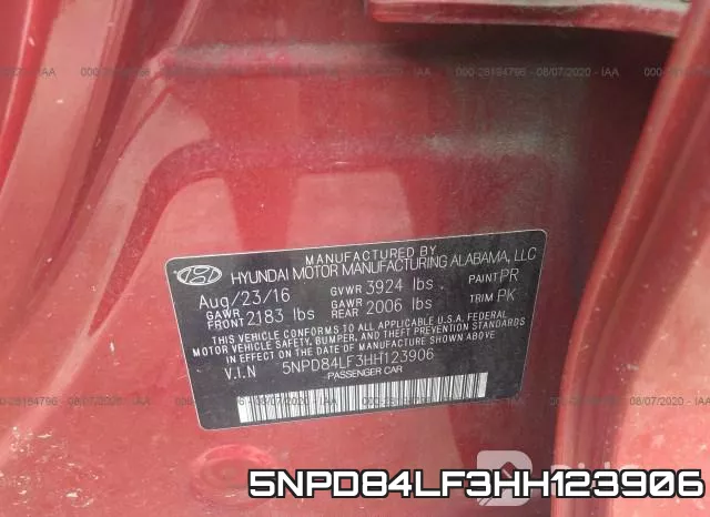 5NPD84LF3HH123906 фото 10