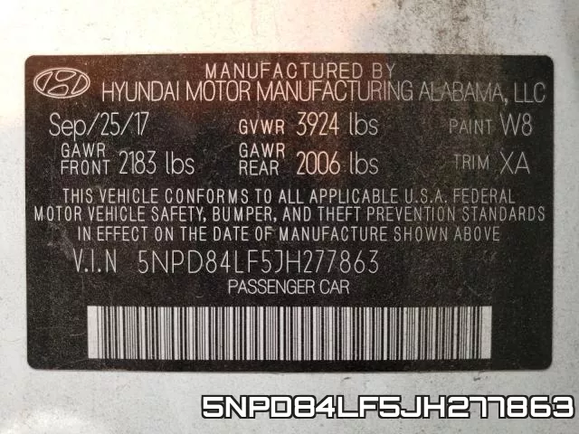 5NPD84LF5JH277863 фото 2