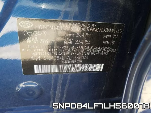 5NPD84LF7LH560073 фото 2