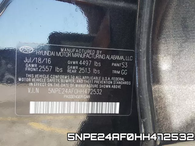 5NPE24AF0HH472532 фото 2