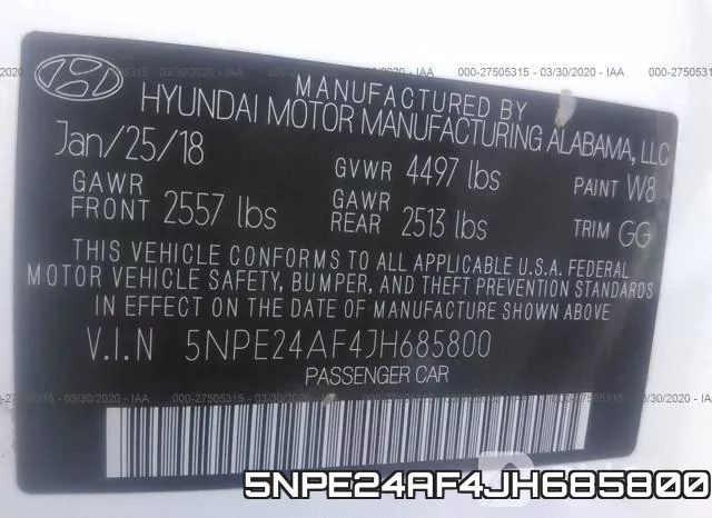 5NPE24AF4JH685800 фото 10
