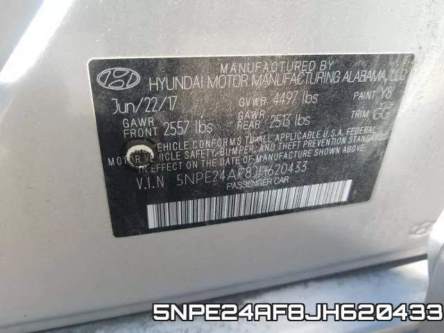 5NPE24AF8JH620433 фото 2