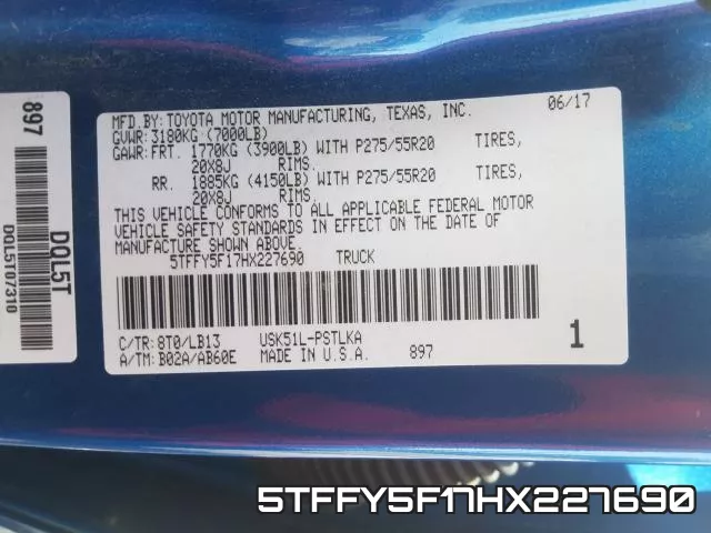 5TFFY5F17HX227690 фото 2