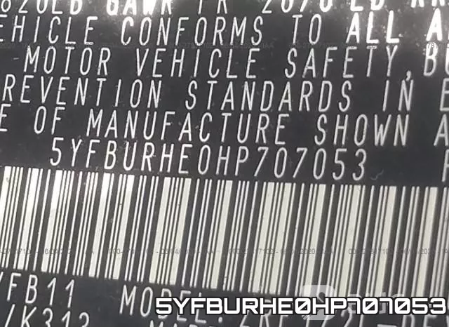 5YFBURHE0HP707053 фото 10