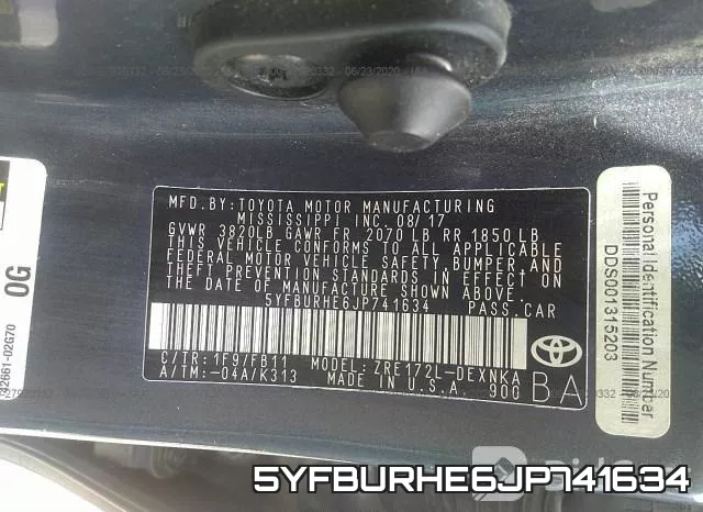 5YFBURHE6JP741634 фото 10
