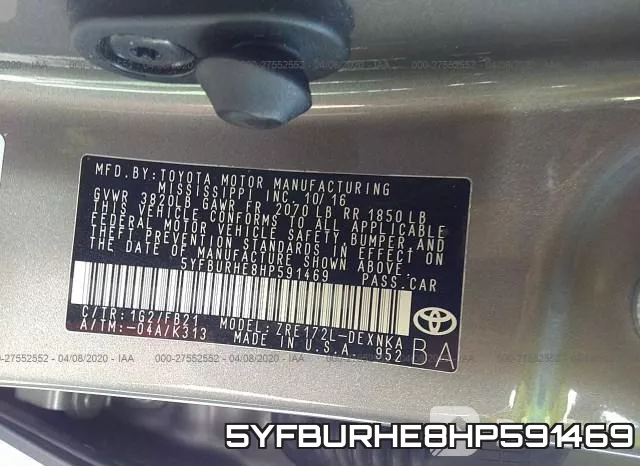 5YFBURHE8HP591469 фото 10