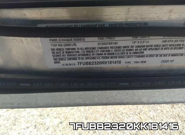 7FUBB2320KK181416 фото 10