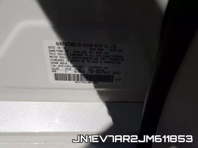 JN1EV7AR2JM611853 фото 2