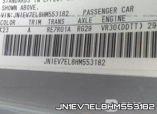 JN1EV7EL8HM553182 фото 10