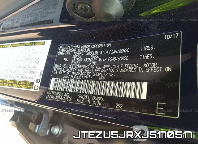 JTEZU5JRXJ5170517 фото 10