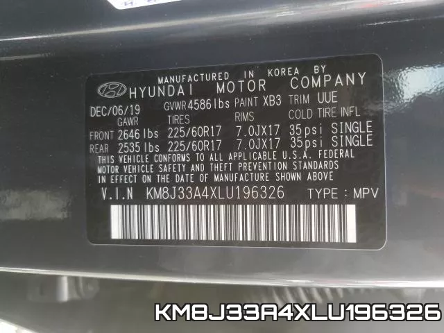 KM8J33A4XLU196326 фото 2