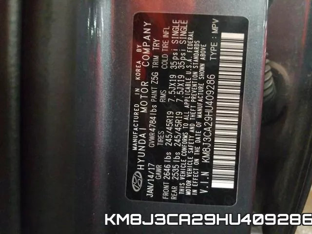 KM8J3CA29HU409286 фото 2