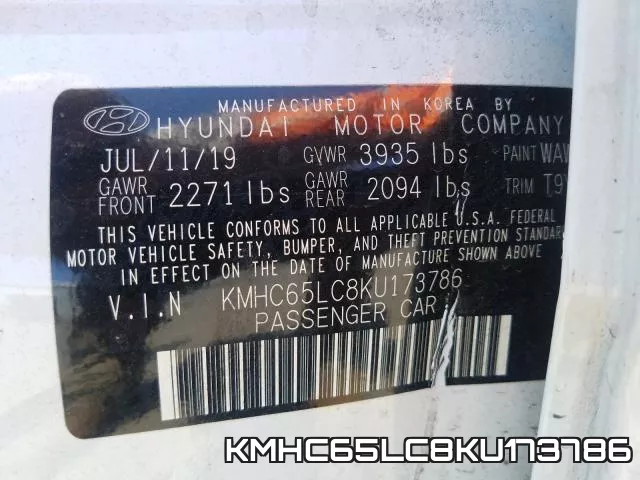 KMHC65LC8KU173786 фото 2