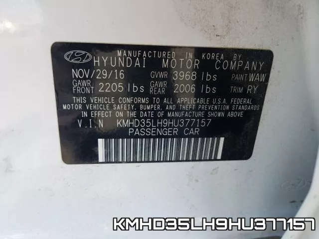 KMHD35LH9HU377157 фото 2