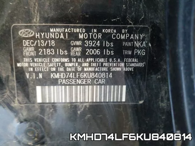 KMHD74LF6KU840814 фото 2