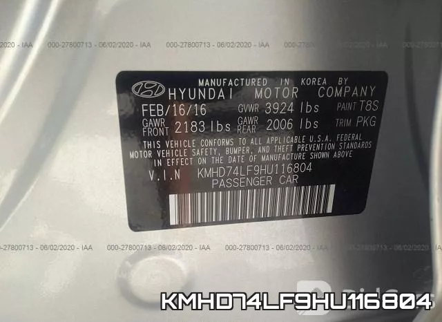 KMHD74LF9HU116804 фото 10