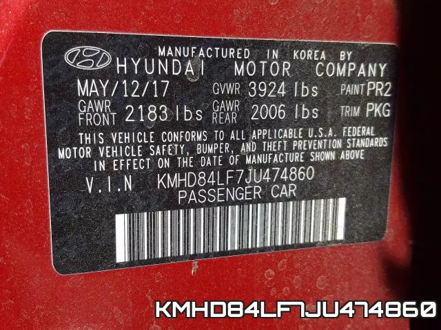 KMHD84LF7JU474860 фото 2