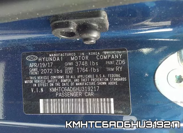 KMHTC6AD6HU319217 фото 10
