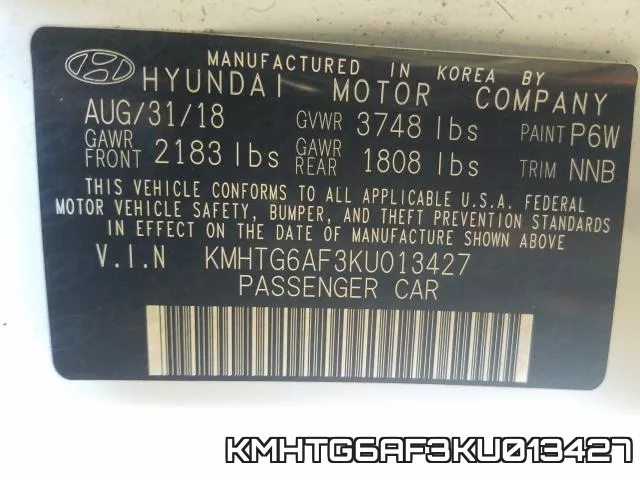 KMHTG6AF3KU013427 фото 2