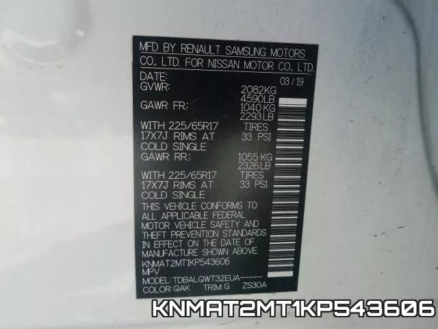 KNMAT2MT1KP543606 фото 2