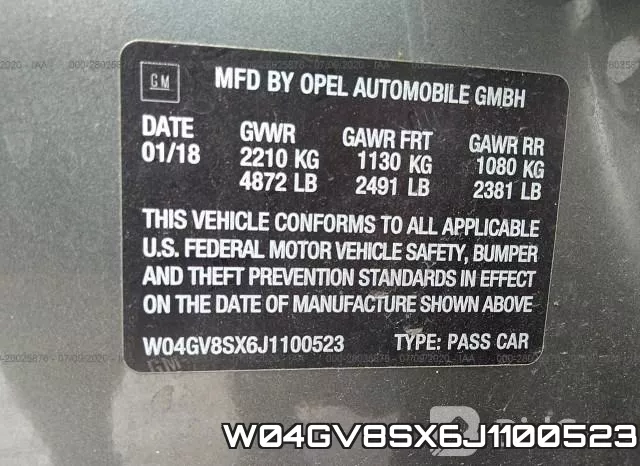 W04GV8SX6J1100523 фото 10