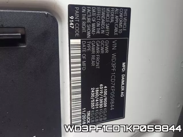 WD3PF1CD7KP059844 фото 2