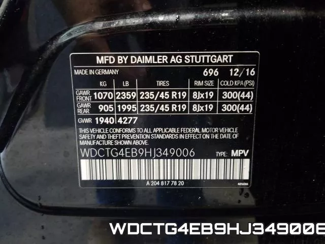 WDCTG4EB9HJ349006 фото 2