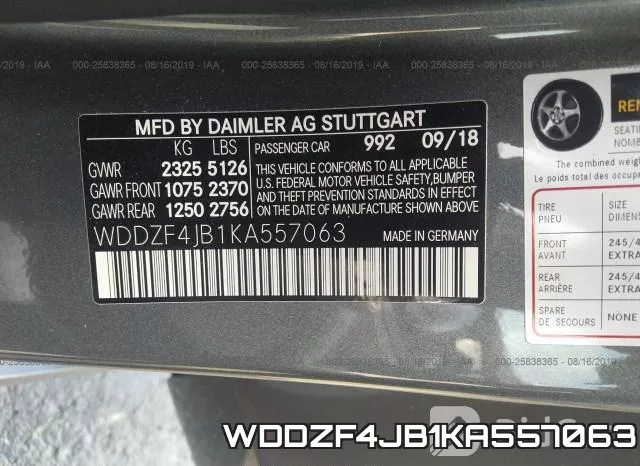 WDDZF4JB1KA557063 фото 10