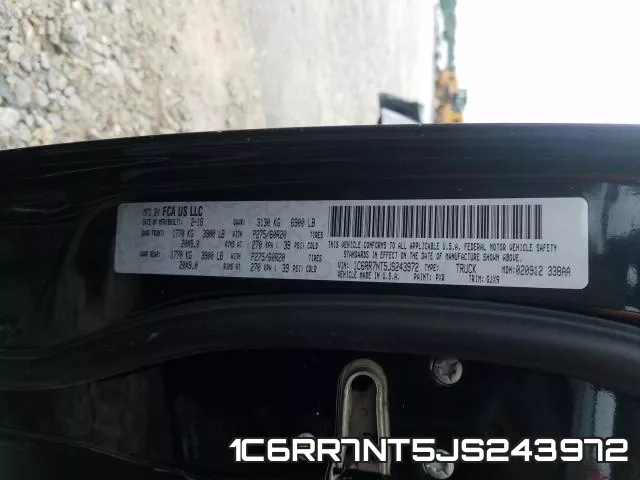 1C6RR7NT5JS243972 фото 2