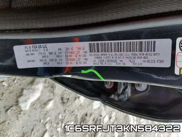 1C6SRFJT3KN584322 фото 2