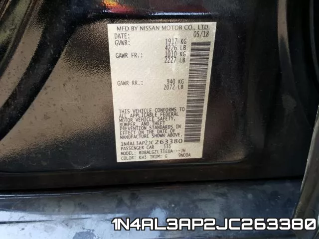 1N4AL3AP2JC263380 фото 2