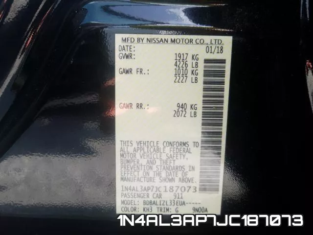 1N4AL3AP7JC187073 фото 2