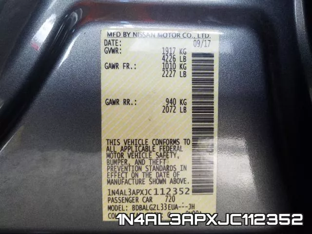 1N4AL3APXJC112352 фото 2