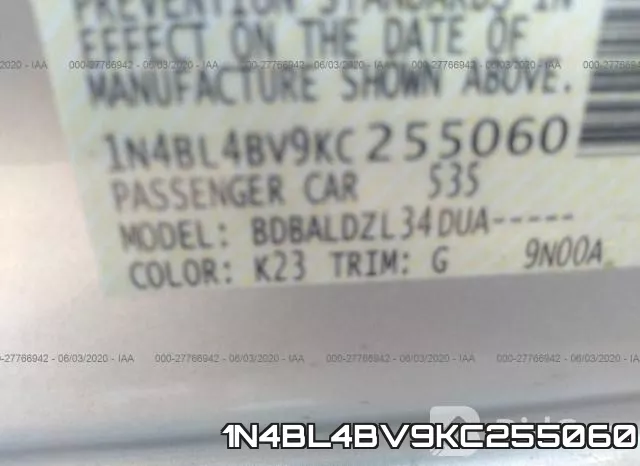 1N4BL4BV9KC255060 фото 10