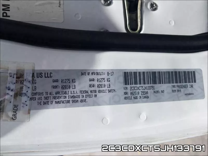 2C3CDXCT5JH133791 фото 2