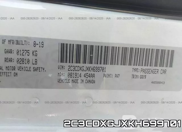 2C3CDXGJXKH699701 фото 10