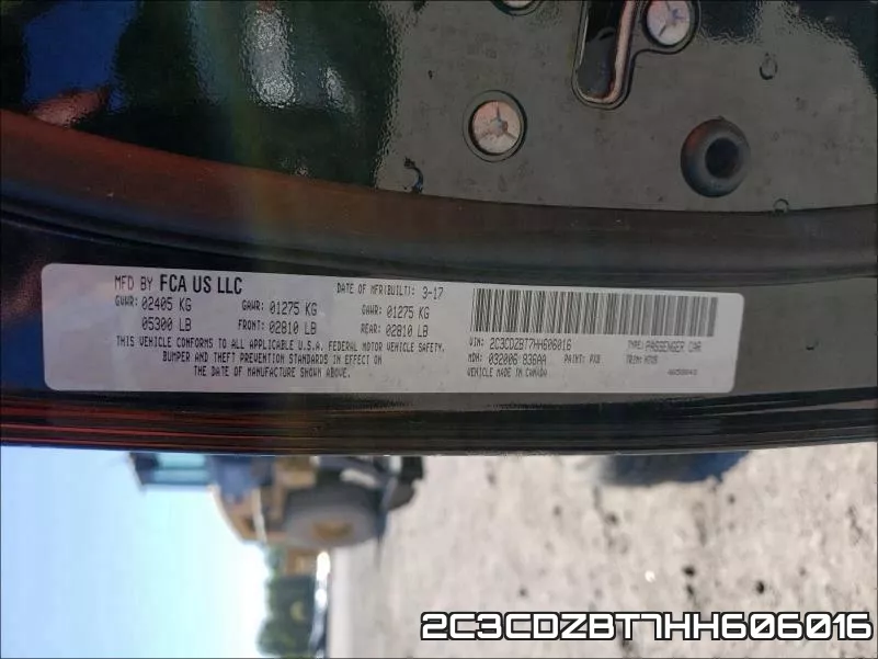 2C3CDZBT7HH606016 фото 2
