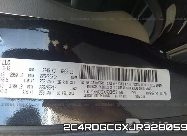2C4RDGCGXJR328059 фото 10