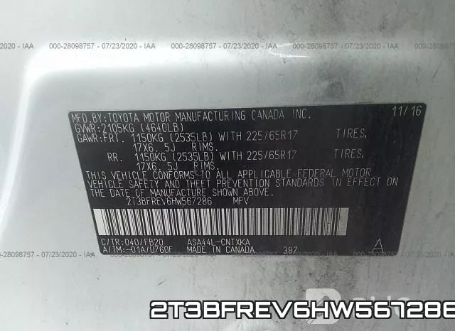 2T3BFREV6HW567286 фото 10