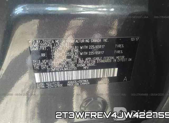 2T3WFREV4JW422755 фото 10