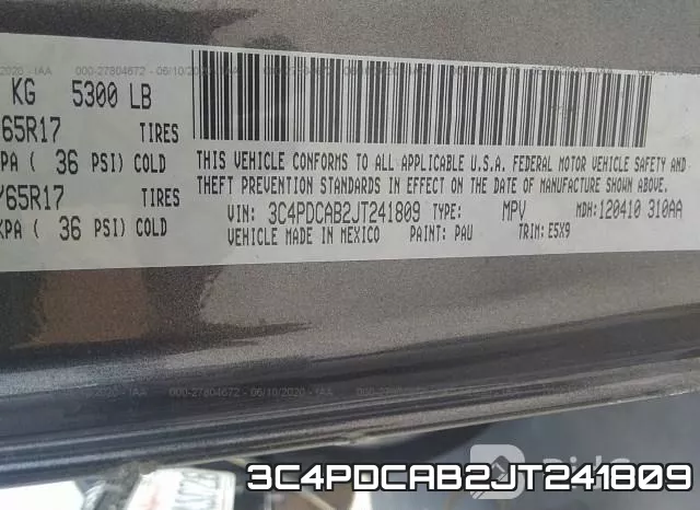 3C4PDCAB2JT241809 фото 10