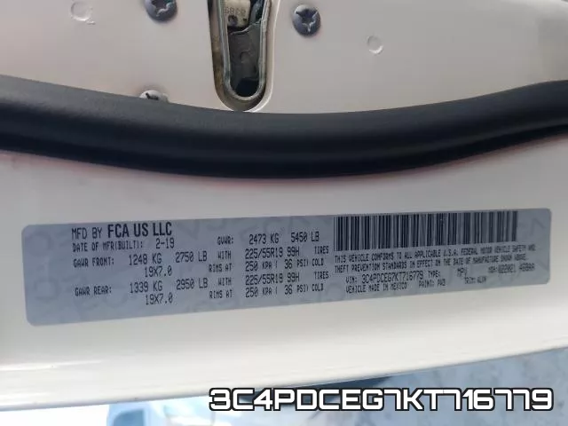 3C4PDCEG7KT716779 фото 2